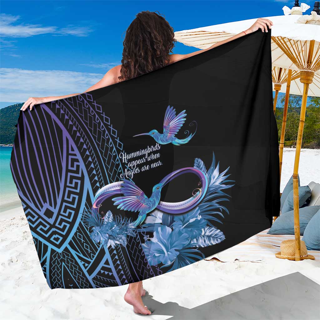 Polynesian Memorial Sarong Hummingbirds Appear When Angels Are Near