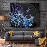 Polynesian Memorial Tapestry Hummingbirds Appear When Angels Are Near LT14