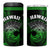 Hawaii 4 in 1 Can Cooler Tumbler Kakau Warrior Helmet Gradient Green Polynesian