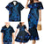 Blue Polynesia Shark Tattoo Family Matching Mermaid Dress and Hawaiian Shirt With Polynesian Plumeria LT14 - Polynesian Pride