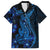 Blue Polynesia Shark Tattoo Hawaiian Shirt With Polynesian Plumeria LT14 Blue - Polynesian Pride