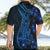 Blue Polynesia Shark Tattoo Hawaiian Shirt With Polynesian Plumeria LT14 - Polynesian Pride