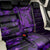 Purple Polynesia Shark Tattoo Back Car Seat Cover With Polynesian Plumeria LT14 - Polynesian Pride