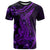 Purple Polynesia Shark Tattoo T Shirt With Polynesian Plumeria LT14 Purple - Polynesian Pride