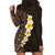 Brown Polynesia Hoodie Dress Plumeria Tropical Leaves With Galaxy Polynesian Art LT14 - Polynesian Pride