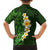 Green Polynesia Hawaiian Shirt Plumeria Tropical Leaves With Galaxy Polynesian Art LT14 - Polynesian Pride