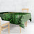 Green Polynesia Tablecloth Plumeria Tropical Leaves With Galaxy Polynesian Art LT14 - Polynesian Pride