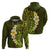 Lime Green Tropical Plumeria With Galaxy Polynesian Art Hoodie LT14 - Polynesian Pride