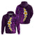 Purple Tropical Plumeria With Galaxy Polynesian Art Hoodie LT14 - Polynesian Pride