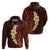 Red Tropical Plumeria With Galaxy Polynesian Art Hoodie LT14 - Polynesian Pride