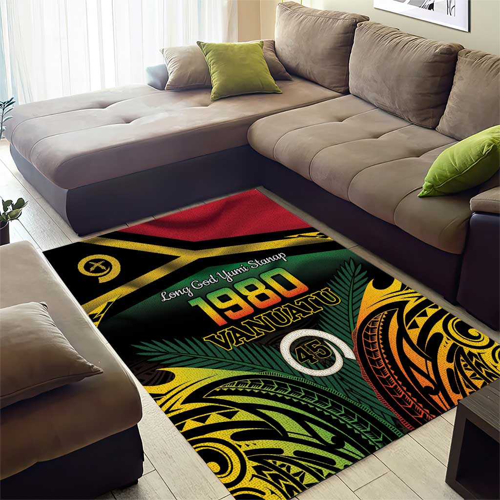 Vanuatu 1980 Area Rug Hapi 45 Yia Indipendens Anivesari