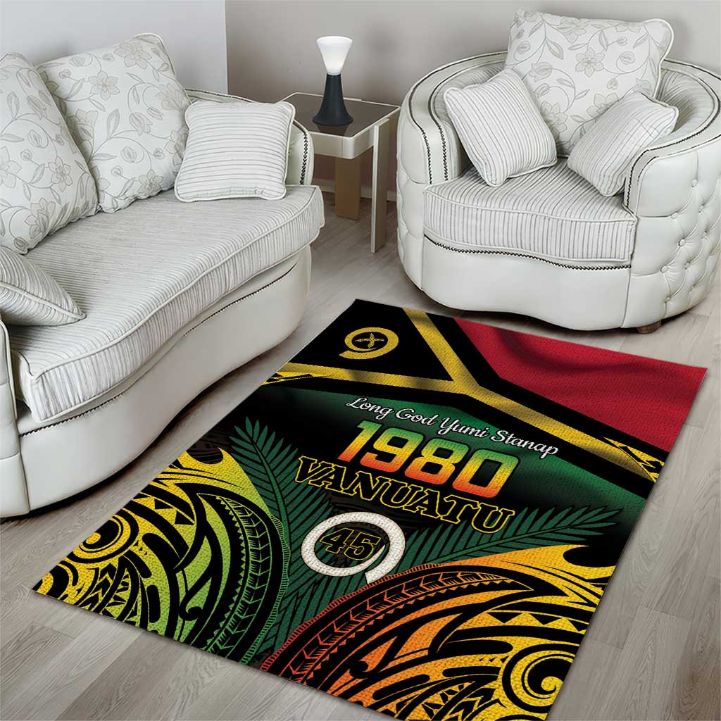Vanuatu 1980 Area Rug Hapi 45 Yia Indipendens Anivesari