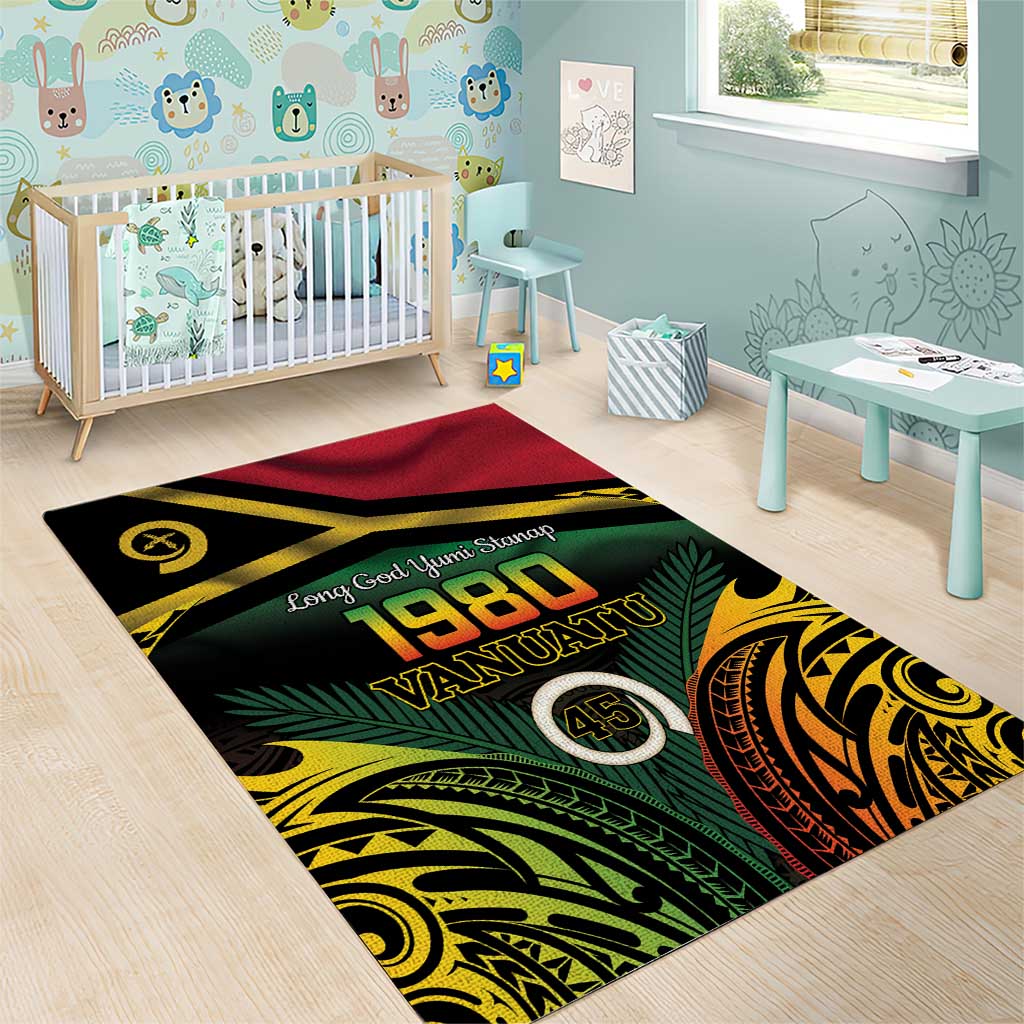 Vanuatu 1980 Area Rug Hapi 45 Yia Indipendens Anivesari