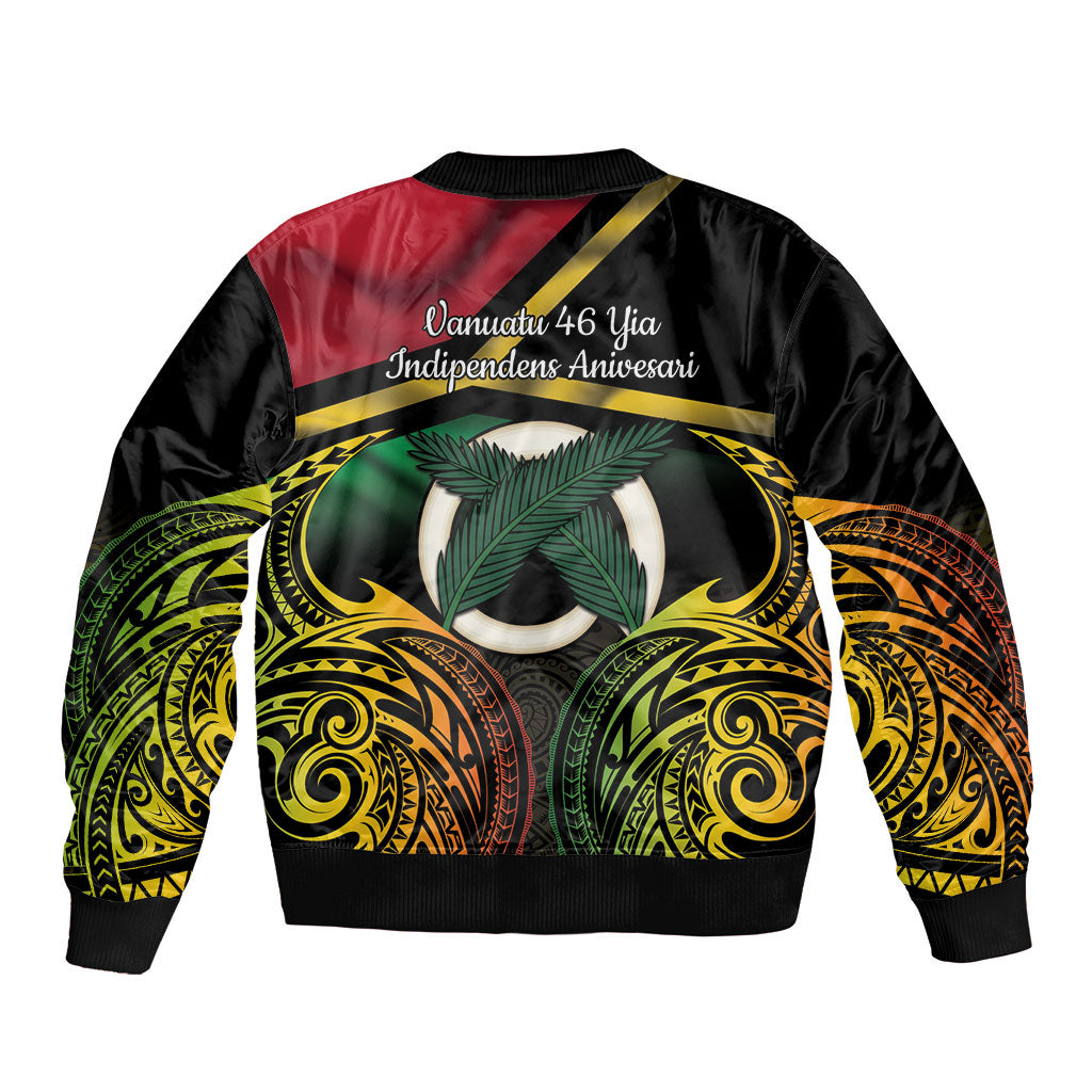 Vanuatu 1980 Bomber Jacket Hapi 46 Yia Indipendens Anivesari LT14 - Polynesian Pride