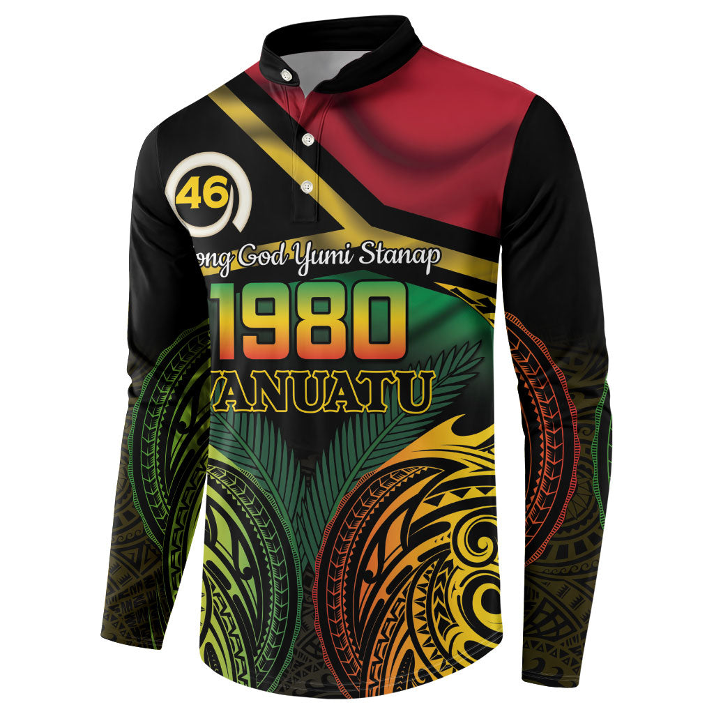 Vanuatu 1980 Button Sweatshirt Hapi 46 Yia Indipendens Anivesari LT14 - Polynesian Pride