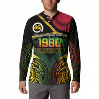 Vanuatu 1980 Button Sweatshirt Hapi 46 Yia Indipendens Anivesari LT14 - Polynesian Pride