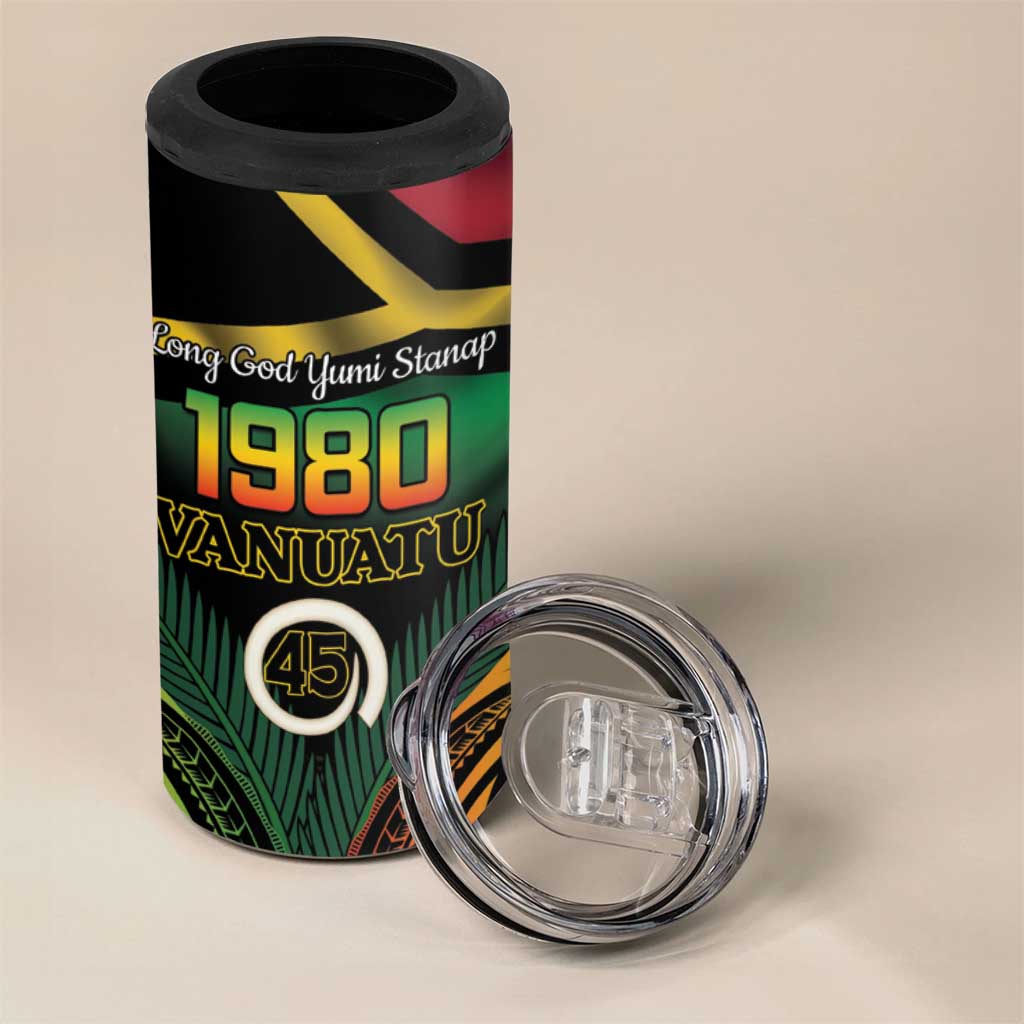 Vanuatu 1980 4 in 1 Can Cooler Tumbler Hapi 45 Yia Indipendens Anivesari
