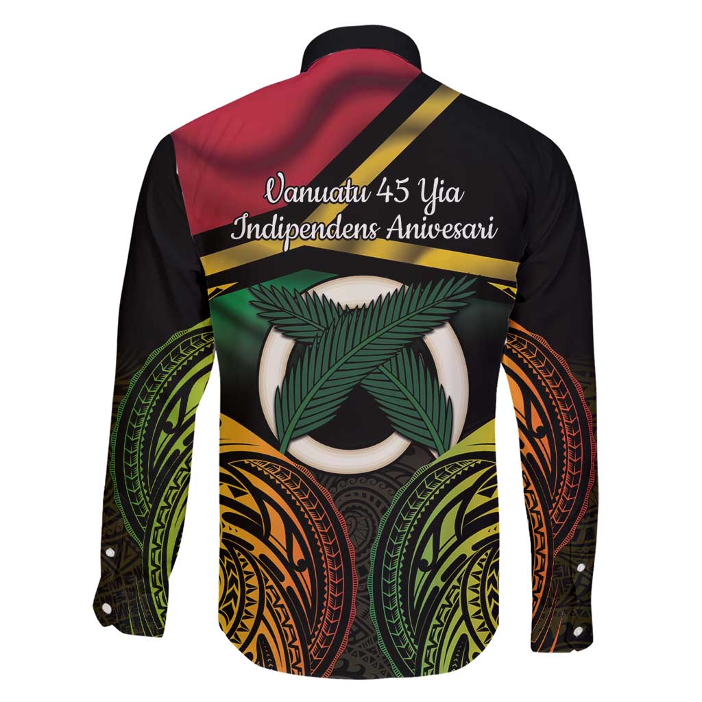 Vanuatu 1980 Family Matching Short Sleeve Bodycon Dress and Hawaiian Shirt Hapi 45 Yia Indipendens Anivesari LT14 - Polynesian Pride