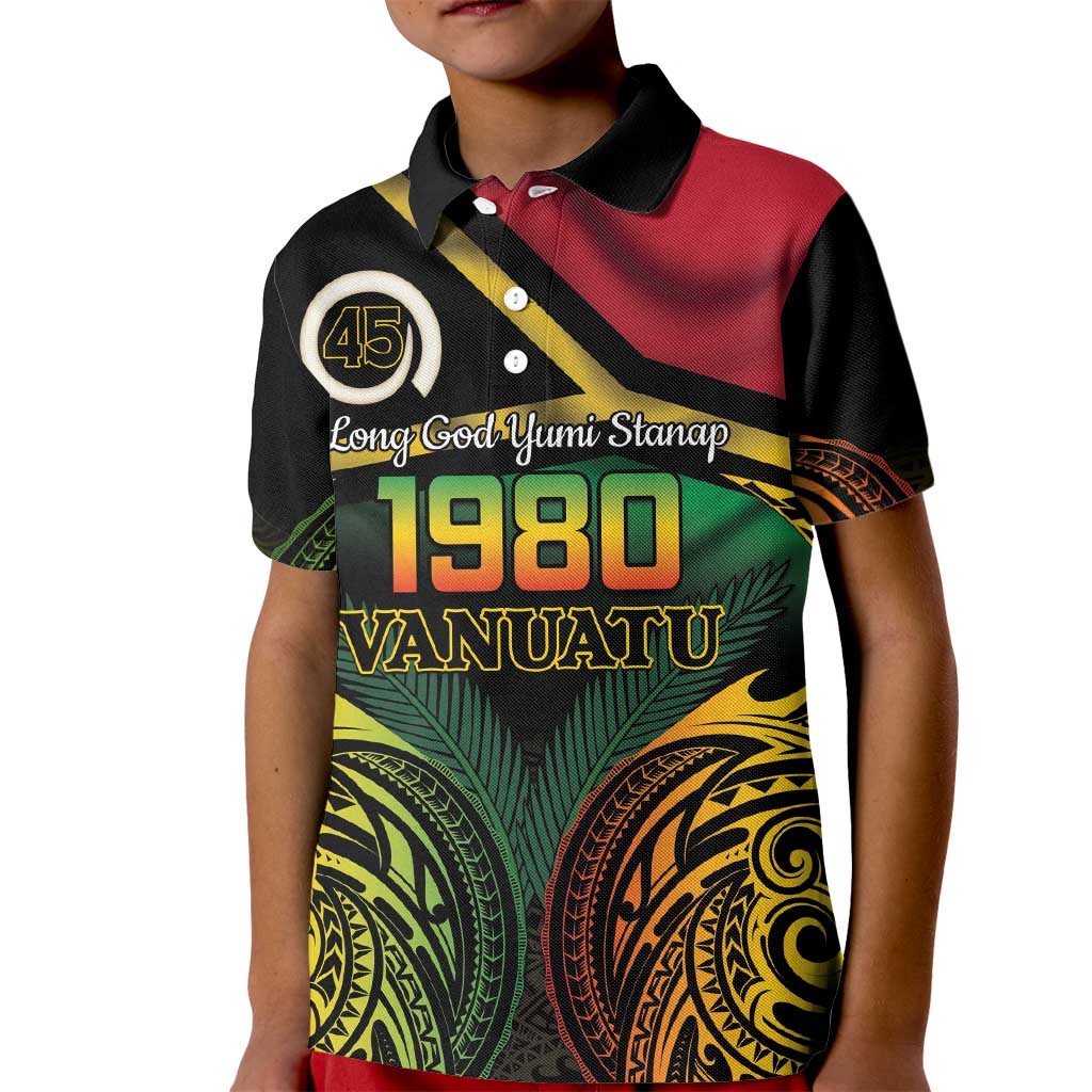 Vanuatu 1980 Kid Polo Shirt Hapi 45 Yia Indipendens Anivesari