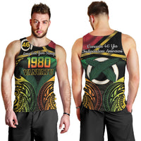Vanuatu 1980 Men Tank Top Hapi 46 Yia Indipendens Anivesari LT14 - Polynesian Pride