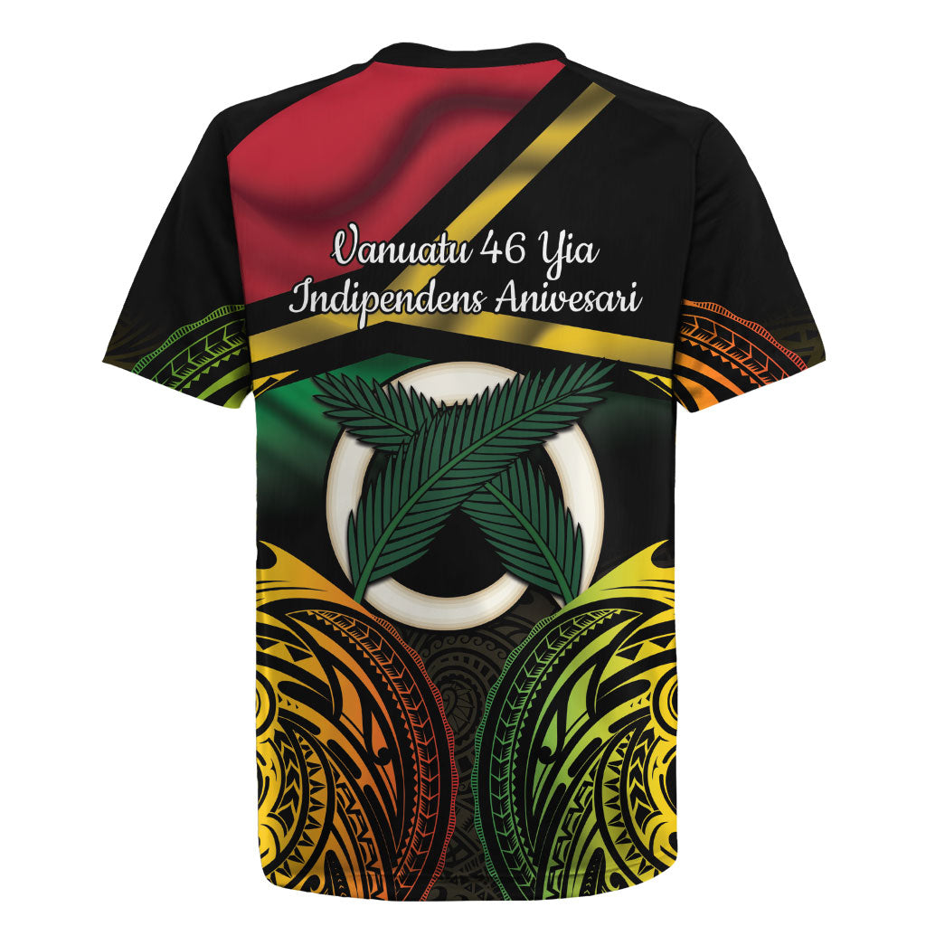 Vanuatu 1980 Rugby Jersey Hapi 46 Yia Indipendens Anivesari LT14 - Polynesian Pride