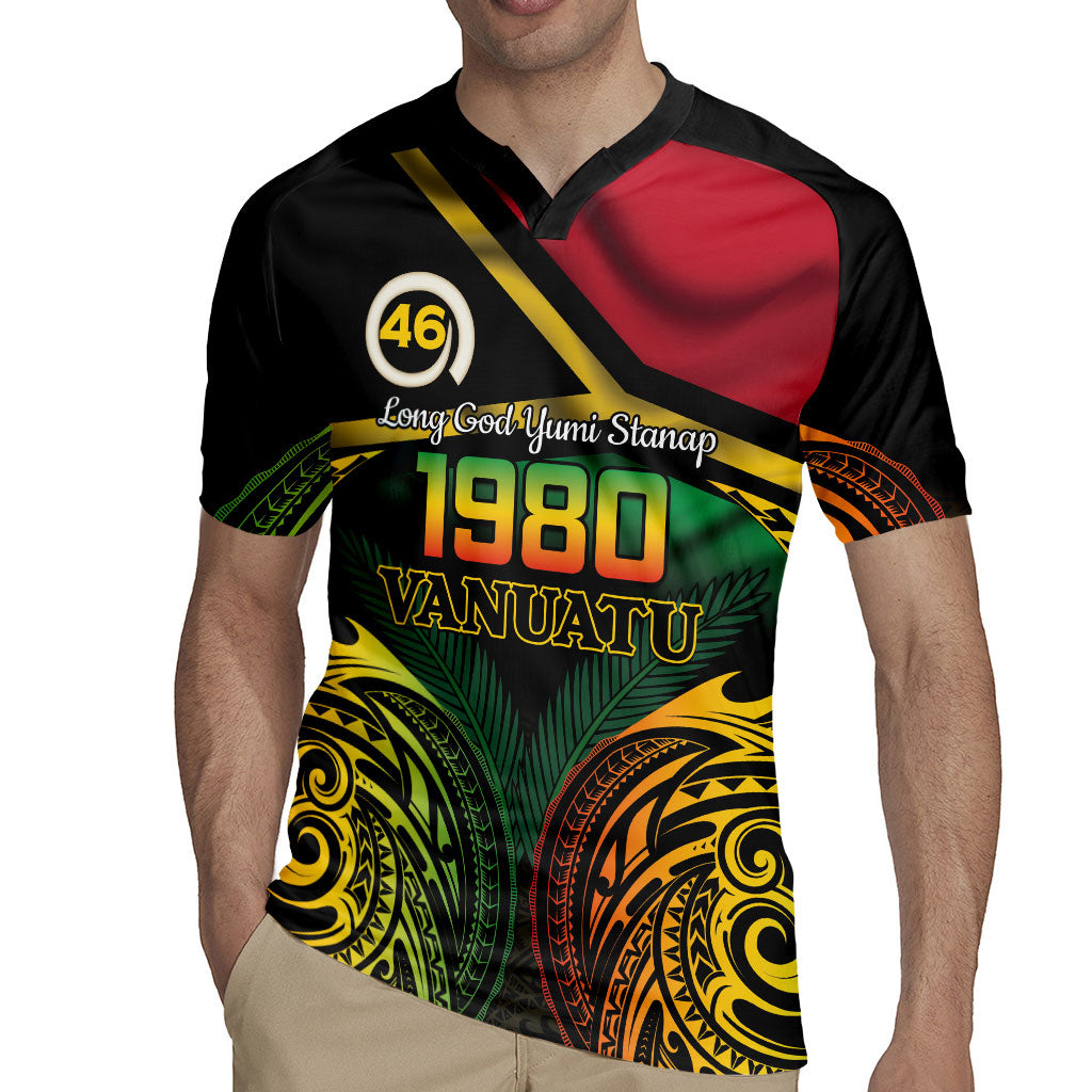 Vanuatu 1980 Rugby Jersey Hapi 46 Yia Indipendens Anivesari LT14 - Polynesian Pride