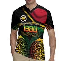 Vanuatu 1980 Rugby Jersey Hapi 46 Yia Indipendens Anivesari LT14 - Polynesian Pride