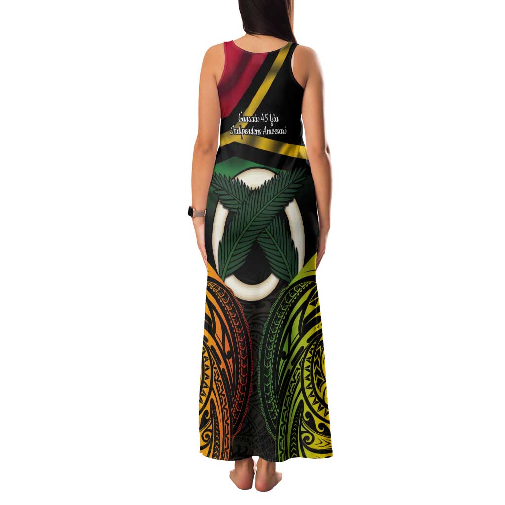Vanuatu 1980 Tank Maxi Dress Hapi 45 Yia Indipendens Anivesari