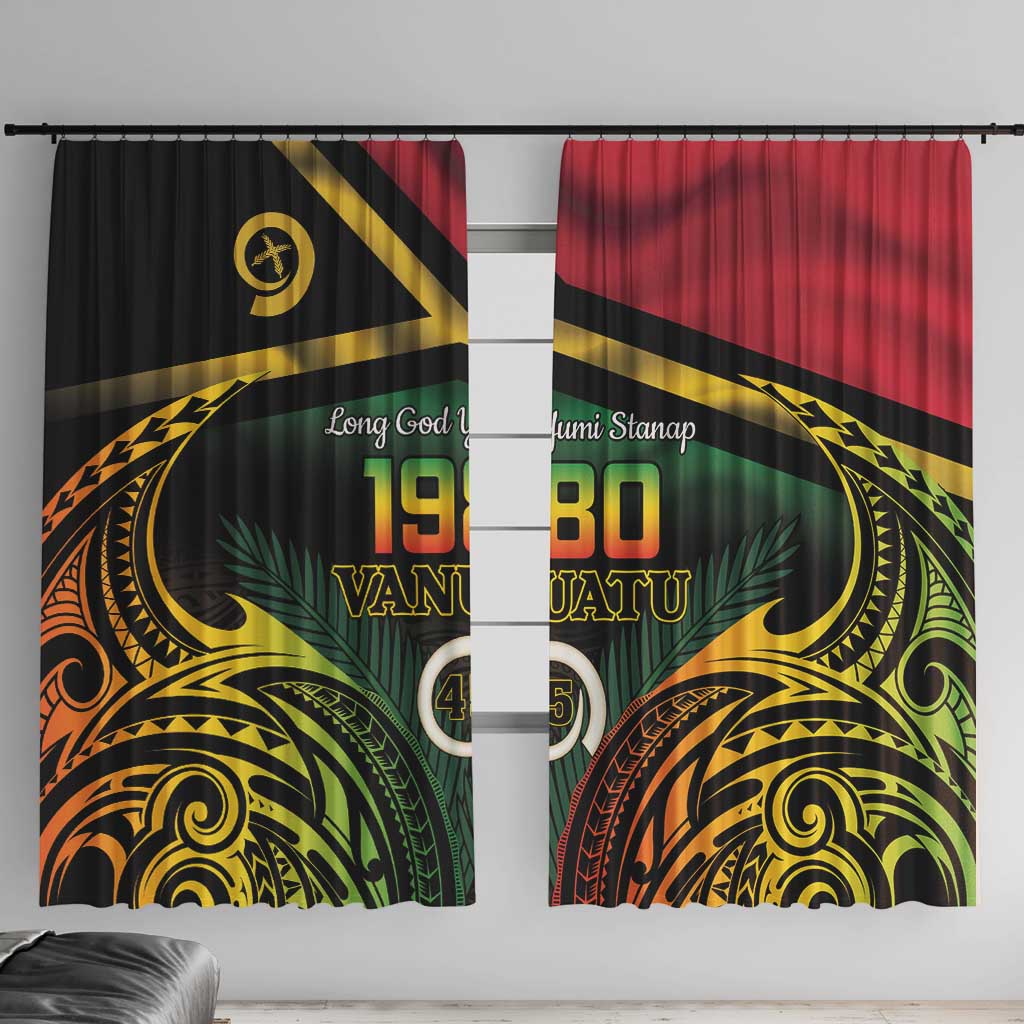 Vanuatu 1980 Window Curtain Hapi 45 Yia Indipendens Anivesari
