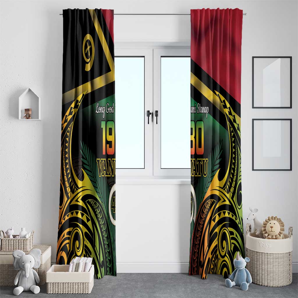 Vanuatu 1980 Window Curtain Hapi 45 Yia Indipendens Anivesari