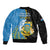 Tuvalu Independence Day Bomber Jacket Manuia te tutokotasi o Tuvaluan Dolphin Tattoo