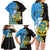 Tuvalu Independence Day Family Matching Long Sleeve Bodycon Dress and Hawaiian Shirt Manuia te tutokotasi o Tuvaluan Dolphin Tattoo