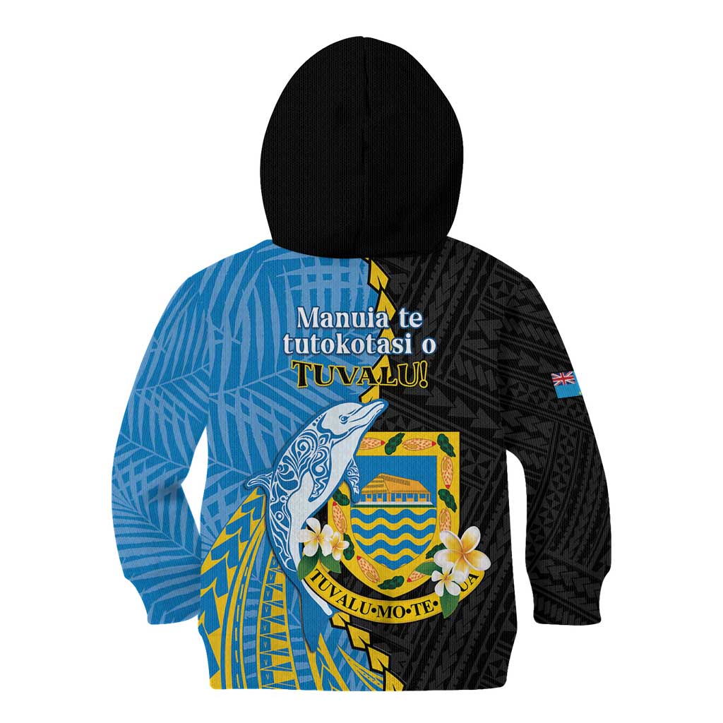 Tuvalu Independence Day Kid Hoodie Manuia te tutokotasi o Tuvaluan Dolphin Tattoo