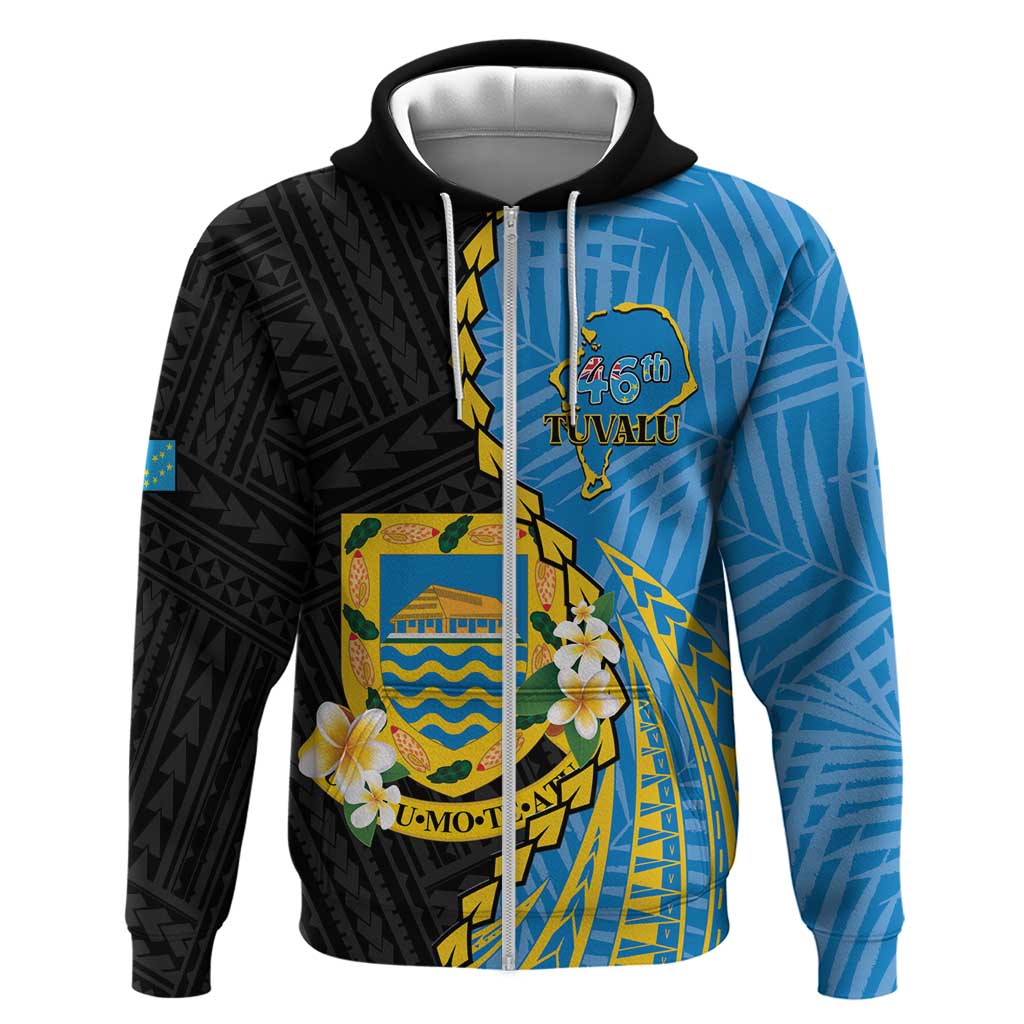 Tuvalu Independence Day Zip Hoodie Manuia te tutokotasi o Tuvaluan Dolphin Tattoo