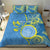 Personalised Palau Independence Day Bedding Set Belau Coat Of Arms Polynesian Curve Style