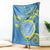 Personalised Palau Independence Day Blanket Belau Coat Of Arms Polynesian Curve Style