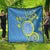 Personalised Palau Independence Day Quilt Belau Coat Of Arms Polynesian Curve Style