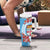 Personalised Fiji Day Tumbler With Handle Fijian Tapa Pattern Mix Tagimoucia - Blue Version