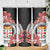 Personalised Fiji Day Skinny Tumbler Fijian Tapa Pattern Mix Tagimoucia - Black Version