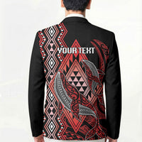 Aotearoa Iwi Ngapuhi Personalised Blazer NZ Maori Humpback Whale Taniko Motifs LT14 - Polynesian Pride