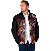 Aotearoa Iwi Ngapuhi Personalised Padded Jacket NZ Maori Humpback Whale Taniko Motifs LT14 - Polynesian Pride