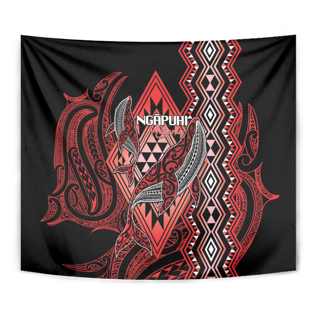 Aotearoa Iwi Ngapuhi Tapestry NZ Maori Humpback Whale Taniko Motifs LT14 - Polynesian Pride