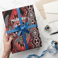 Aotearoa Iwi Ngapuhi Wrapping Paper NZ Maori Humpback Whale Taniko Motifs LT14 - Polynesian Pride