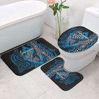 Aotearoa Iwi Ngati Porou Bathroom Set NZ Maori Humpback Whale Taniko Motifs LT14 - Polynesian Pride