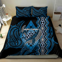 Aotearoa Iwi Ngati Porou Bedding Set NZ Maori Humpback Whale Taniko Motifs LT14 - Polynesian Pride