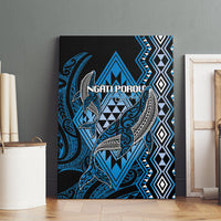 Aotearoa Iwi Ngati Porou Canvas Wall Art NZ Maori Humpback Whale Taniko Motifs LT14 - Polynesian Pride