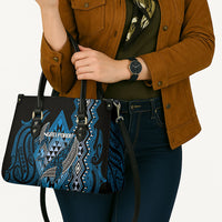 Aotearoa Iwi Ngati Porou Leather Bag NZ Maori Humpback Whale Taniko Motifs LT14 - Polynesian Pride