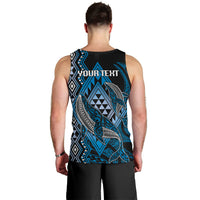 Aotearoa Iwi Ngati Porou Personalised Men Tank Top NZ Maori Humpback Whale Taniko Motifs LT14 - Polynesian Pride