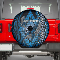 Aotearoa Iwi Ngati Porou Spare Tire Cover NZ Maori Humpback Whale Taniko Motifs LT14 - Polynesian Pride