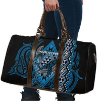 Aotearoa Iwi Ngati Porou Travel Bag NZ Maori Humpback Whale Taniko Motifs LT14 - Polynesian Pride